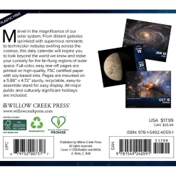 Willow Creek 2025 Astronomy 6.2" x 5.4" Daily Desk Calendar (40591) New