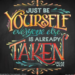 Willow Creek 2025 Be Yourself 12" x 12" Yearly Wall Calendar (48146)