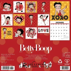 Willow Creek 2025 Betty Boop 7" x 7" Yearly Wall Calendar (48047) Outlet