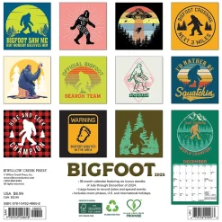 Willow Creek 2025 Bigfoot 7" x 7" Yearly Wall Calendar (48658) Discount