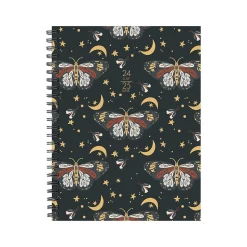 Willow Creek 2024-2025 Butterfly Moon 6.5" x 8.5" Academic Weekly & Monthly Planner, Paper Cover, Multicolor (47736)