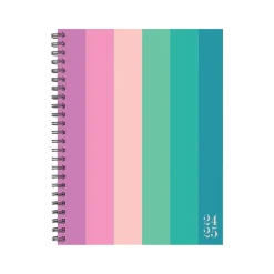 Willow Creek 2024-2025 Cabana Stripe 6.5" x 8.5" Academic Weekly & Monthly Planner, Softcover, Multicolor (46234) New