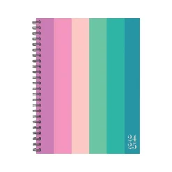 Willow Creek 2024-2025 Cabana Stripe 6.5" x 8.5" Academic Weekly & Monthly Planner, Paper Cover, Multicolor (46234) New
