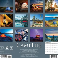 Willow Creek 2025 Camp Life 12" x 12" Monthly Wall Calendar (42120) Best