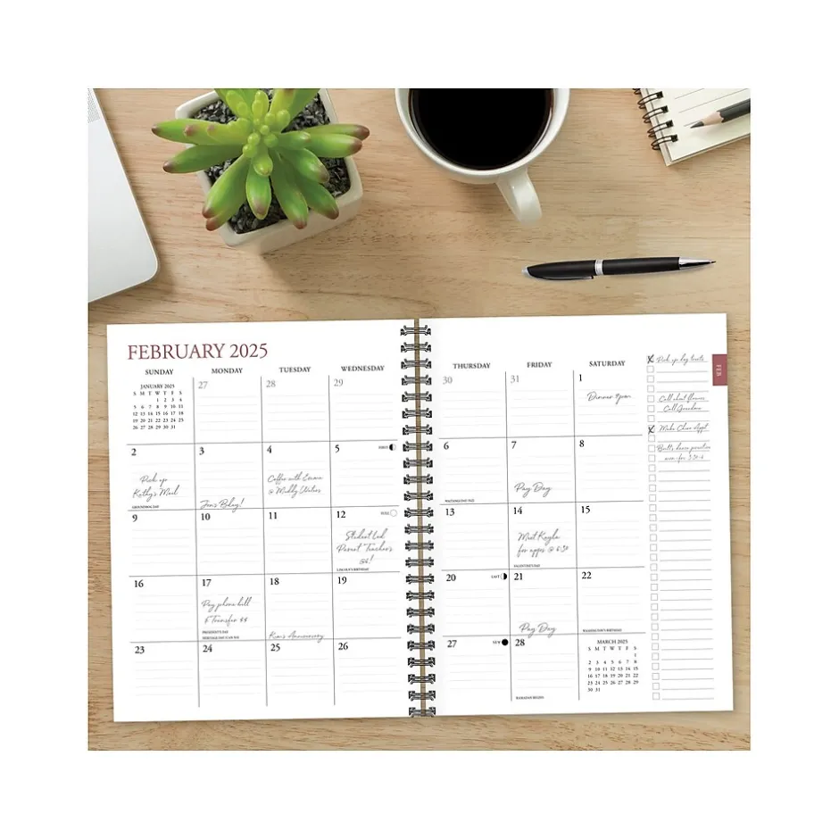 Willow Creek 2024-2025 Celestial Magic 8.5" x 11" Academic Weekly & Monthly Planner, Paper Cover, Black/Gold (48139) Sale