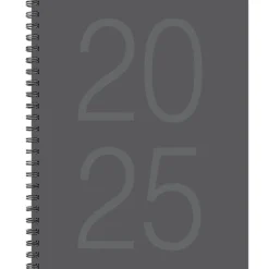 Willow Creek 2025 Charcoal Gray 8.5" x 11" Weekly & Monthly Planner Cover (48900) Clearance