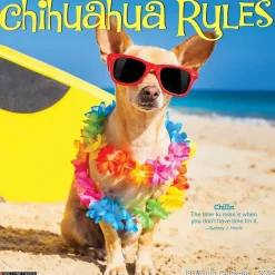 Willow Creek 2025 Chihuahua Rules 12" x 12" Monthly Wall Calendar (42311) Best
