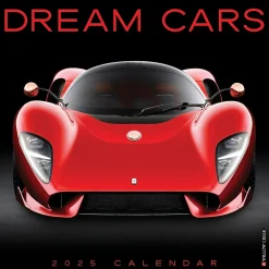 Willow Creek 2025 Dream Cars 7" x 7" Yearly Wall Calendar (45831) New