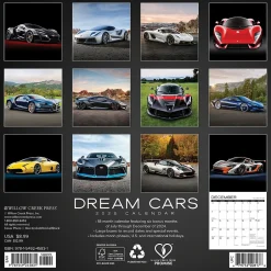 Willow Creek 2025 Dream Cars 7" x 7" Yearly Wall Calendar (45831) New