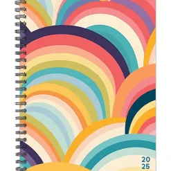 Willow Creek 2025 Earthly Rainbow 6.5" x 8.5" Weekly & Monthly Planner (48849) Outlet