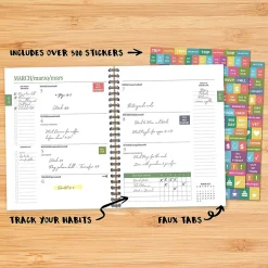 Willow Creek 2025 Earthly Rainbow 6.5" x 8.5" Weekly & Monthly Planner (48849) Outlet