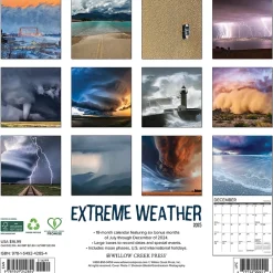Willow Creek 2025 Extreme Weather 12" x 12" Monthly Wall Calendar (42854) New