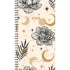 Willow Creek 2025 Floral Moon 3.5" x 6.5" Weekly Planner Cover, Multicolored (48733) Hot