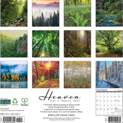 Willow Creek 2025 Heaven Has a Forest 12" x 12" Monthly Wall Calendar (43325) Online