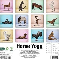 Willow Creek 2025 Horse Yoga 12" x 12" Monthly Wall Calendar (43370) Online