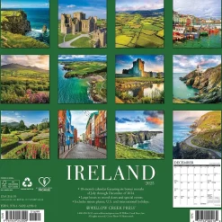 Willow Creek 2025 Ireland 12" x 12" Monthly Wall Calendar (43509)