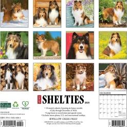 Willow Creek 2025 Just Shelties 12" x 12" Monthly Wall Calendar (44841) Clearance
