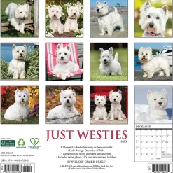Willow Creek 2025 Just Westies 12" x 12" Yearly Wall Calendar (45336) Sale