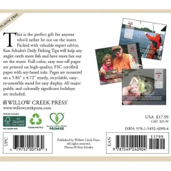 Willow Creek 2025 Ken Schultz's Daily Fishing Tips 6" x 5.5" Day-to-Day Calendar, Multicolor (40904) Hot