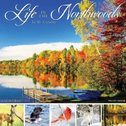 Willow Creek 2025 Life in the Northwoods 12" x 12" Monthly Wall Calendar (43714) Outlet