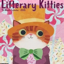 Willow Creek 2025 Litterary Kitties 12" x 12" Monthly Wall Calendar (43769) Sale
