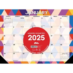 Willow Creek 2025 Modern Geomtric 17" x 12" Monthly Desk Pad Calendar (47828) Discount