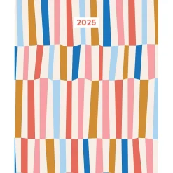 Willow Creek 2025 Modern Stripe 5" x 9.5" Monthly Planner, Multicolored (48597) Clearance