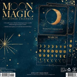 Willow Creek 2025 Moon Magic 12" x 12" Monthly Wall Calendar (46630) Hot