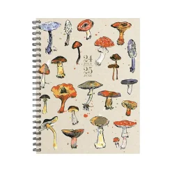 Willow Creek 2024-2025 Mushrooms 6.5" x 8.5" Academic Weekly & Monthly Planner, Paper Cover, Multicolor (47453) New