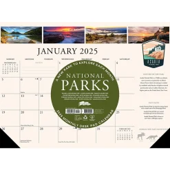 Willow Creek 2025 National Parks 17" x 12" Small Monthly Deskpad (47835) New