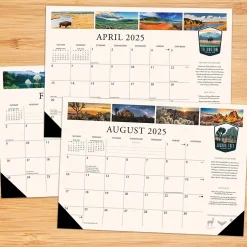 Willow Creek 2025 National Parks 17" x 12" Small Monthly Deskpad (47835) New