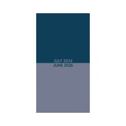 Willow Creek 2024-2026 Navy Duotone Academic Monthly Planner, Paper Cover, Navy/Slate Gray (47668) Hot