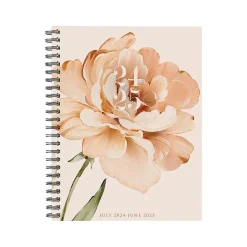 Willow Creek 2024-2025 Perfect Peony 8.5" x 11" Academic Weekly & Monthly Planner, Beige/Green (47590)