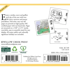 Willow Creek 2025 Punny Cartoon-A-Day 5.4" x 6.2" Day-to-Day Calendar (46265) Outlet