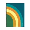 Willow Creek 2024-2025 Retro Rainbow 6.5" x 8.5" Academic Weekly & Monthly Planner, Paper Cover, Multicolor (47767) New