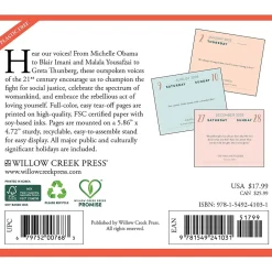 Willow Creek 2025 That's What She Said, Inspiring Women Quotes 6" x 5.5" Day-to-Day Calendar (41031) Outlet