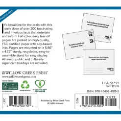 Willow Creek 2025 Today I Learned - Facts and Daily Trivia 6" x 5.5" Day-to-Day Calendar (41055) Hot