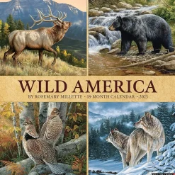 Willow Creek 2025 Wild America 12" x 12" Monthly Wall Calendar (45459) Clearance
