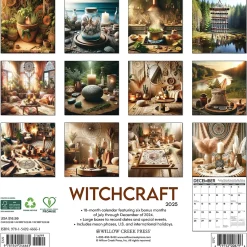 Willow Creek 2025 Witchcraft-There's Magic in All of Us 12" x 12" Yearly Wall Calendar (46661) Best