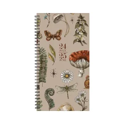Willow Creek 2024-2025 Woodland Mushrooms 3.5" x 6.5" Academic Weekly & Monthly Planner, Paper Cover, Multicolor (47712) New