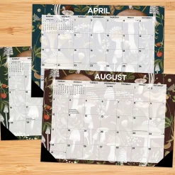 Willow Creek 2025 Woodland Mushroom 17" x 12" Monthly Desk Pad Calendar (47866) Discount