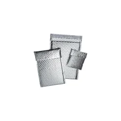 SI Products 12" x 17" Cool Shield Self-Sealing Bubble Mailer, 3/16", Silver, 50/Case (INM1217)* Bubble Mailers