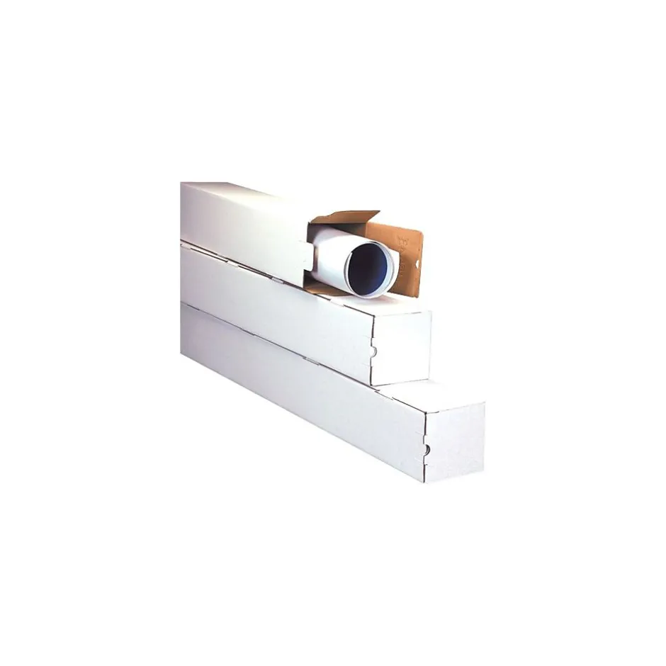 Staples 5 x 43 Corrugated Standard Mailing Tube, White, 25/Bundle (M5543)* Mailing Tubes