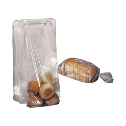 SI Products 7.25" x 13.125" Gusseted Poly Bags, 1 Mil, Clear, 1000/Carton (8020)* Gusseted Poly Bags