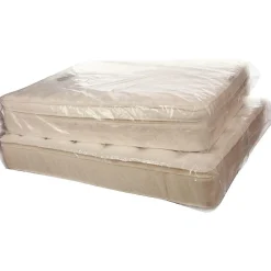 SI Products 60" x 90" Gusseted Poly Bags, Bags on a Roll, 3 Mil, Clear, 55/Roll (3247)* Gusseted Poly Bags