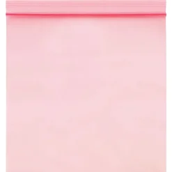 Partners Brand 6" x 9" Reclosable Poly Bags, 4 Mil, Pink, 1000/Carton (PBAS2145)* Reclosable Poly Bags