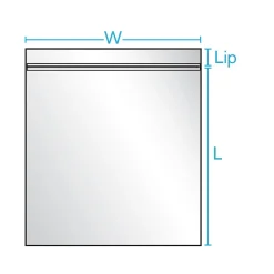 Laddawn 5" x 3" Reclosable Poly Bags, 3 Mil, Clear, 1000/Carton (3867A)* Reclosable Poly Bags