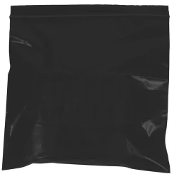 Unbranded 12" x 15" Reclosable Poly Bags, 2 Mil, Black, 1000/Carton (PB3670BK)* Reclosable Poly Bags