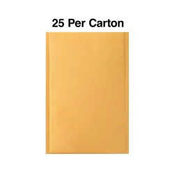 Staples 7.88" x 10.75" Self-Sealing Bubble Mailer, #1, 25/Carton (ST56646B)* Bubble Mailers