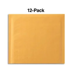 Staples 8" x 7" Self-Sealing Bubble Mailer, CD/DVD, 12/Pack (51577)* Bubble Mailers